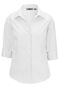 5976 - Edwards Ladies' 3/4 Sleeve Oxford Blouse