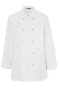 6301 - Edwards Ladies' Long Sleeve 10 Button Chef Coat