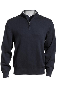 712 - Edwards Menb's Quarter Zip Sweater