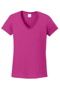 5V00L - Gildan Ladies Heavy Cotton 100% Cotton V-Neck T-Shirt