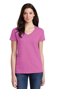 5V00L - Gildan Ladies Heavy Cotton 100% Cotton V-Neck T-Shirt