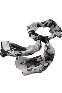 SC60 - EDWARDS SPATTER FLORAL CHIFFON SCARF