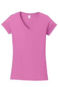 64V00L - Gildan Softstyle Junior Fit V-Neck T-Shirt
