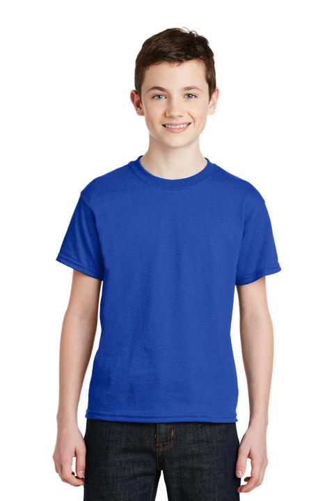 8000B - Gildan - Youth DryBlend 50 Cotton/50 Poly T-Shirt.  8000B