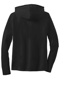 887L - Anvil Ladies 100% Combed Ring Spun Cotton Long Sleeve Hooded T-Shirt