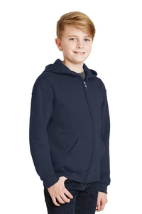 993B - JERZEES - Youth NuBlend Full-Zip Hooded Sweatshirt. 993B