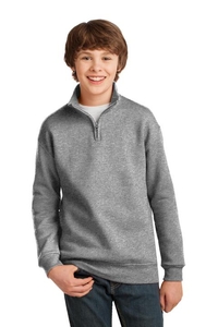 995Y - Jerzees Youth NuBlend 1/4 Zip Cadet Collar Sweatshirt