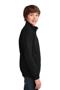 995Y - Jerzees Youth NuBlend 1/4 Zip Cadet Collar Sweatshirt