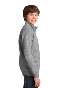 995Y - Jerzees Youth NuBlend 1/4 Zip Cadet Collar Sweatshirt