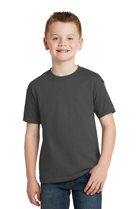 5370 - Hanes - Youth EcoSmart 50/50 Cotton/Poly T-Shirt.  5370