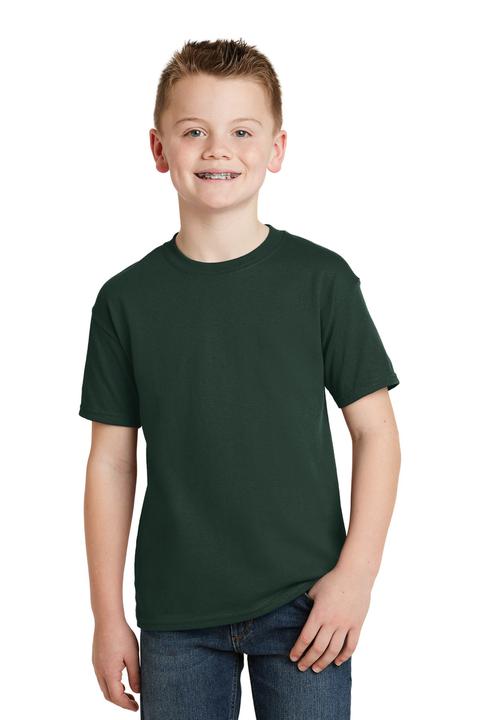 5370 - Hanes - Youth EcoSmart 50/50 Cotton/Poly T-Shirt.  5370