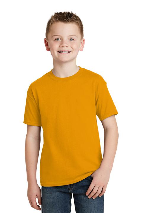 5370 - Hanes - Youth EcoSmart 50/50 Cotton/Poly T-Shirt.  5370