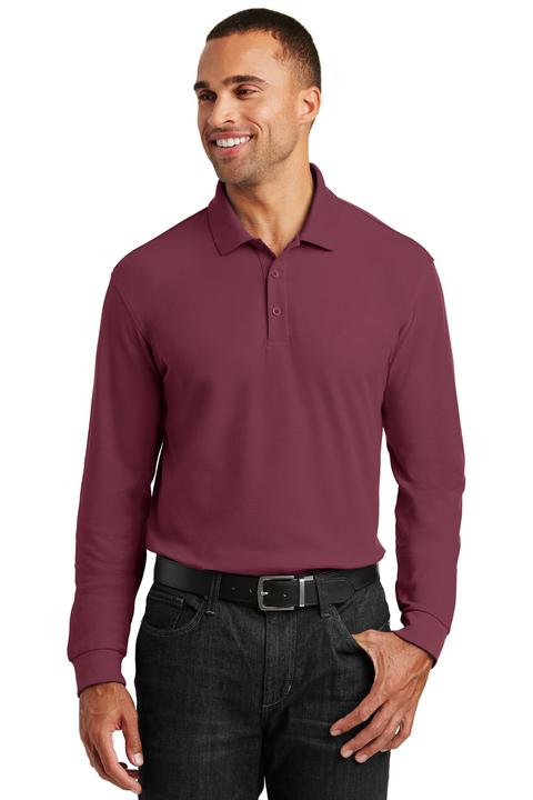 K100LS - Port Authority Long Sleeve Core Classic Pique Polo