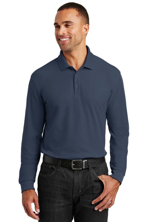 K100LS - Port Authority Long Sleeve Core Classic Pique Polo