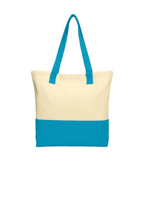 BG414 - Port Authority Colorblock Cotton Tote