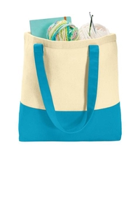 BG414 - Port Authority Colorblock Cotton Tote