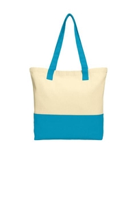 BG414 - Port Authority Colorblock Cotton Tote