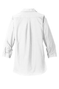 LW102 - Port Authority Ladies 3/4 Sleeve Carefree Poplin Shirt