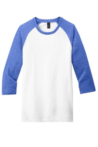 DT6210 - District Young Mens Very Important Tee 3/4 Sleeve Raglan
