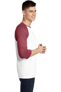 DT6210 - District Young Mens Very Important Tee 3/4 Sleeve Raglan