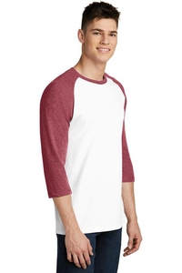 DT6210 - District Young Mens Very Important Tee 3/4 Sleeve Raglan