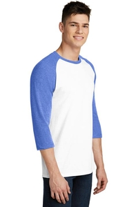 DT6210 - District Young Mens Very Important Tee 3/4 Sleeve Raglan