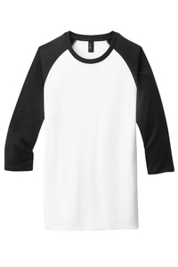 DT6210 - District Young Mens Very Important Tee 3/4 Sleeve Raglan