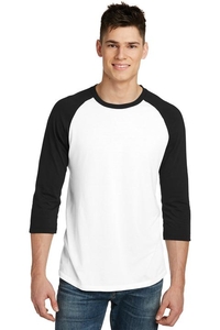DT6210 - District Young Mens Very Important Tee 3/4 Sleeve Raglan