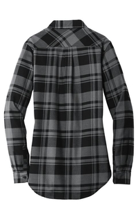 LW668 - Port Authority Ladies Plaid Flannel Tunic