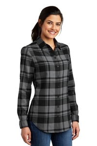 LW668 - Port Authority Ladies Plaid Flannel Tunic