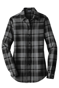 LW668 - Port Authority Ladies Plaid Flannel Tunic