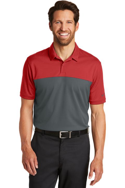 881655 - Nike Golf Dri-FIT Colorblock Micro Pique Polo