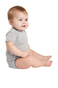 RS4400 - Rabbit Skins Infant Short Sleeve Baby Rib Bodysuit