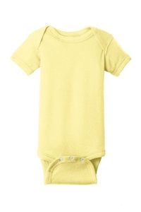 RS4400 - Rabbit Skins Infant Short Sleeve Baby Rib Bodysuit