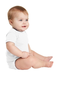 RS4400 - Rabbit Skins Infant Short Sleeve Baby Rib Bodysuit
