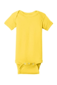 RS4400 - Rabbit Skins Infant Short Sleeve Baby Rib Bodysuit