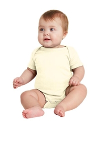 RS4400 - Rabbit Skins Infant Short Sleeve Baby Rib Bodysuit