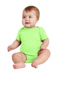 RS4400 - Rabbit Skins Infant Short Sleeve Baby Rib Bodysuit