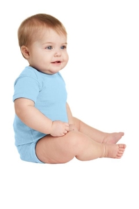 RS4400 - Rabbit Skins Infant Short Sleeve Baby Rib Bodysuit