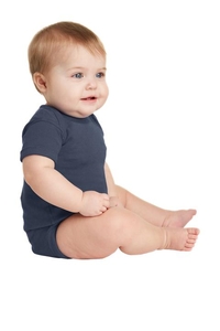RS4400 - Rabbit Skins Infant Short Sleeve Baby Rib Bodysuit