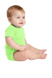 RS4400 - Rabbit Skins Infant Short Sleeve Baby Rib Bodysuit