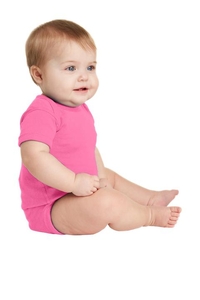 RS4400 - Rabbit Skins Infant Short Sleeve Baby Rib Bodysuit