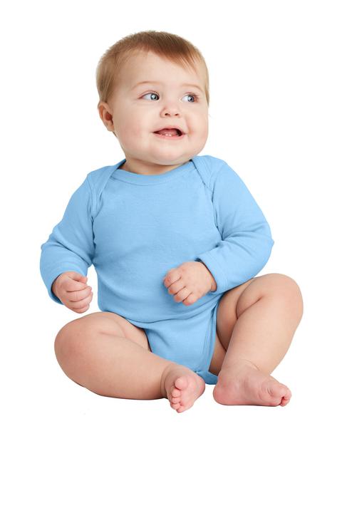 RS4411 - Rabbit Skins Infant Long Sleeve Baby Rib Bodysuit