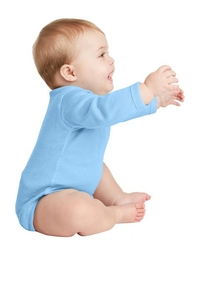 RS4411 - Rabbit Skins Infant Long Sleeve Baby Rib Bodysuit