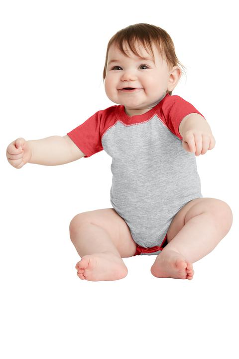 RS4430 - Rabbit Skins Infant Baseball Fine Jersey Bodysuit