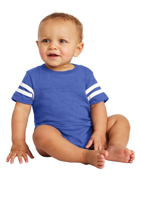 RS4437 - Rabbit Skins Infant Football Fine Jersey Bodysuit