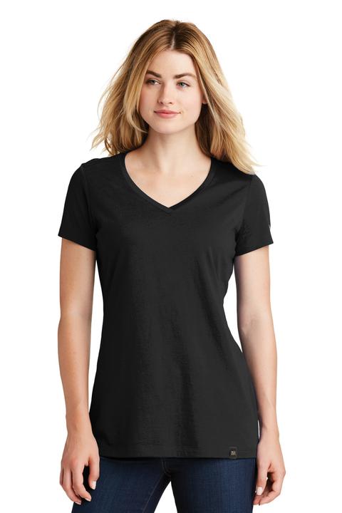 LNEA101 - New Era Ladies Heritage Blend V Neck Tee