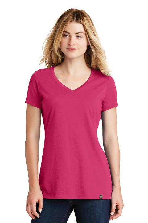 LNEA101 - New Era  Ladies Heritage Blend V Neck Tee