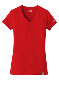 LNEA101 - New Era Ladies Heritage Blend V Neck Tee
