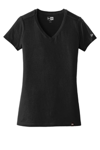 LNEA101 - New Era Ladies Heritage Blend V Neck Tee